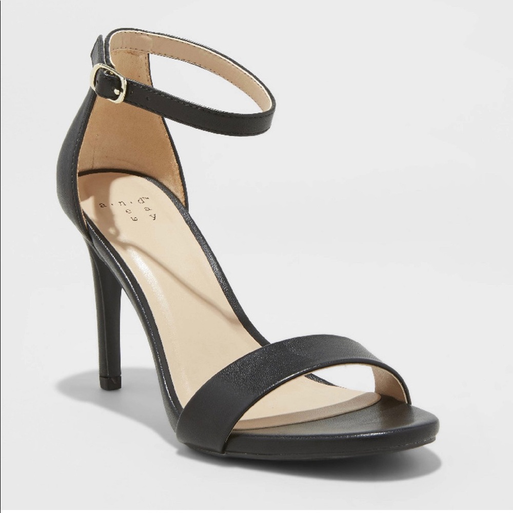 Black Strappy Heel Sandals Myla A New Day